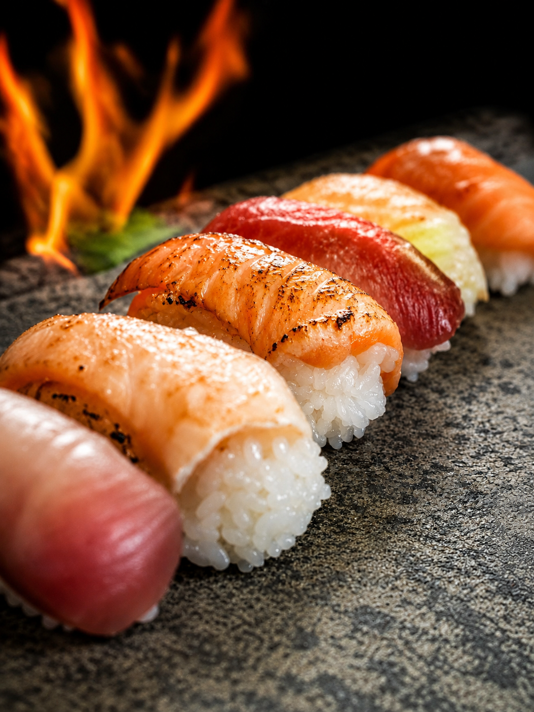 Mix Nigiri Flameado (6 unidades)
