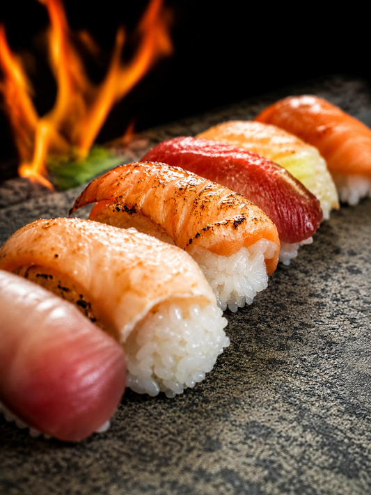 Mix Nigiri Flameado (6 unidades)