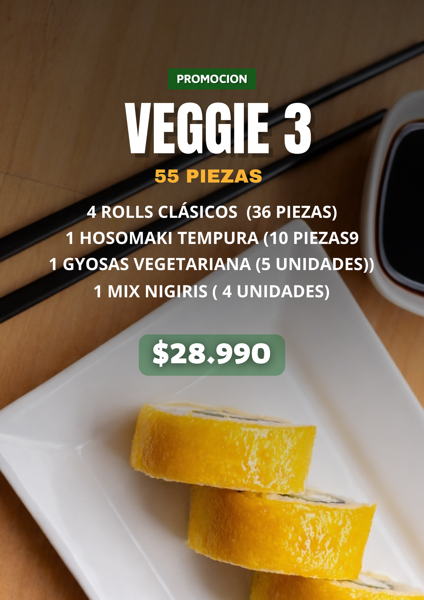 Veggie 3 (55 piezas)